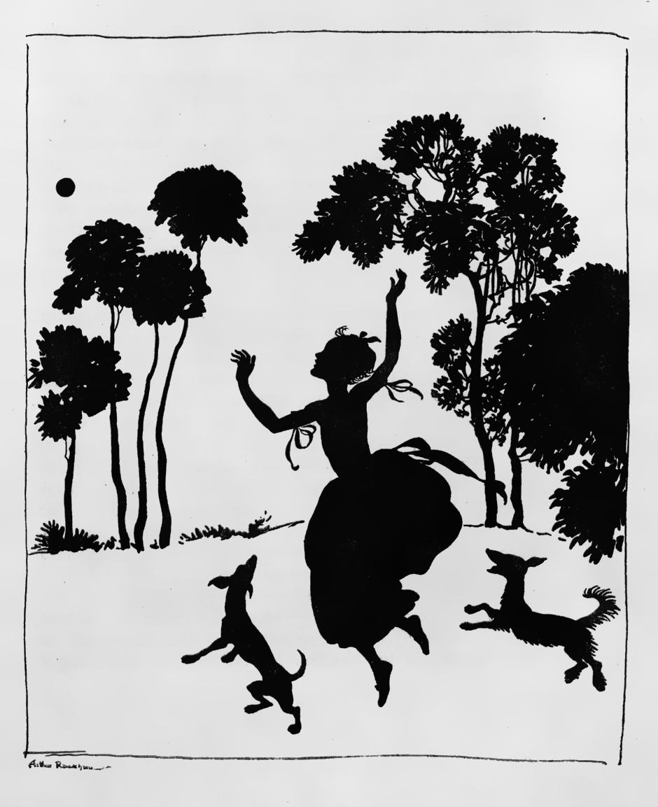 Arthur Rackham'ın Külkedisi masalı için tarihî illüstrasyonu